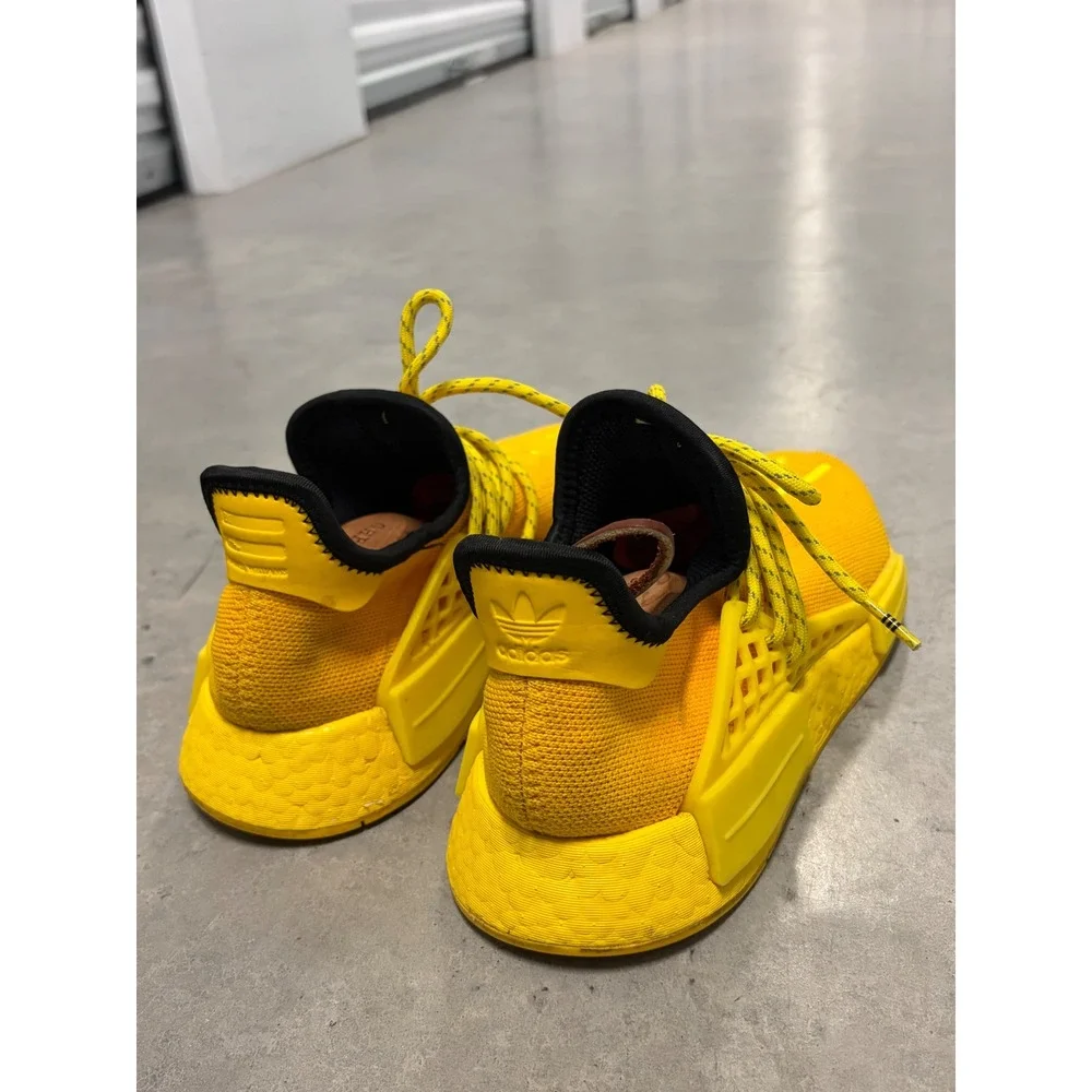 Adidas Pharrell Williams Human Race NMD Sneakers Mens 8 Yellow GY0091 Good